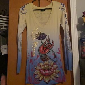 Ed Hardy Long Sleeve Dress
